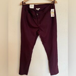 Style & Co. Burgundy Pants